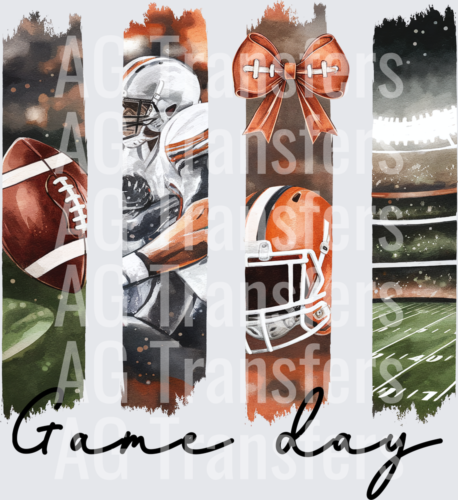 FootballGameDayFourBrushstrokes