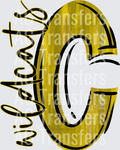 Wildcats C Black Lettering