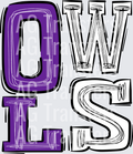 Owls-Purple-White