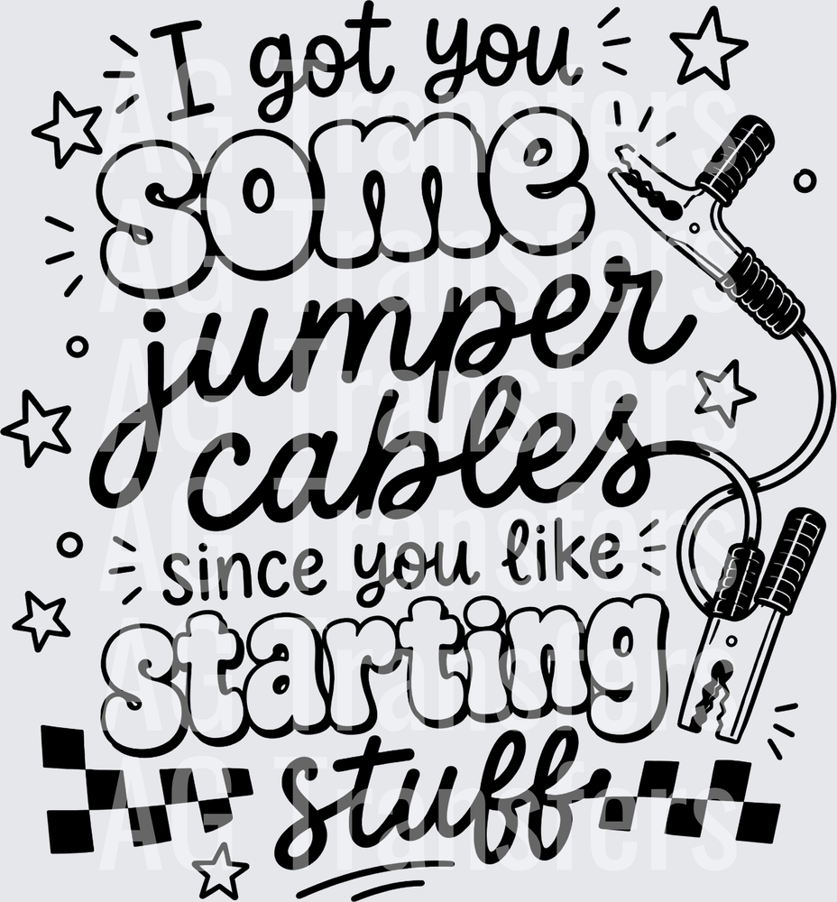 I GOT SOME JUMPER CABLES black
