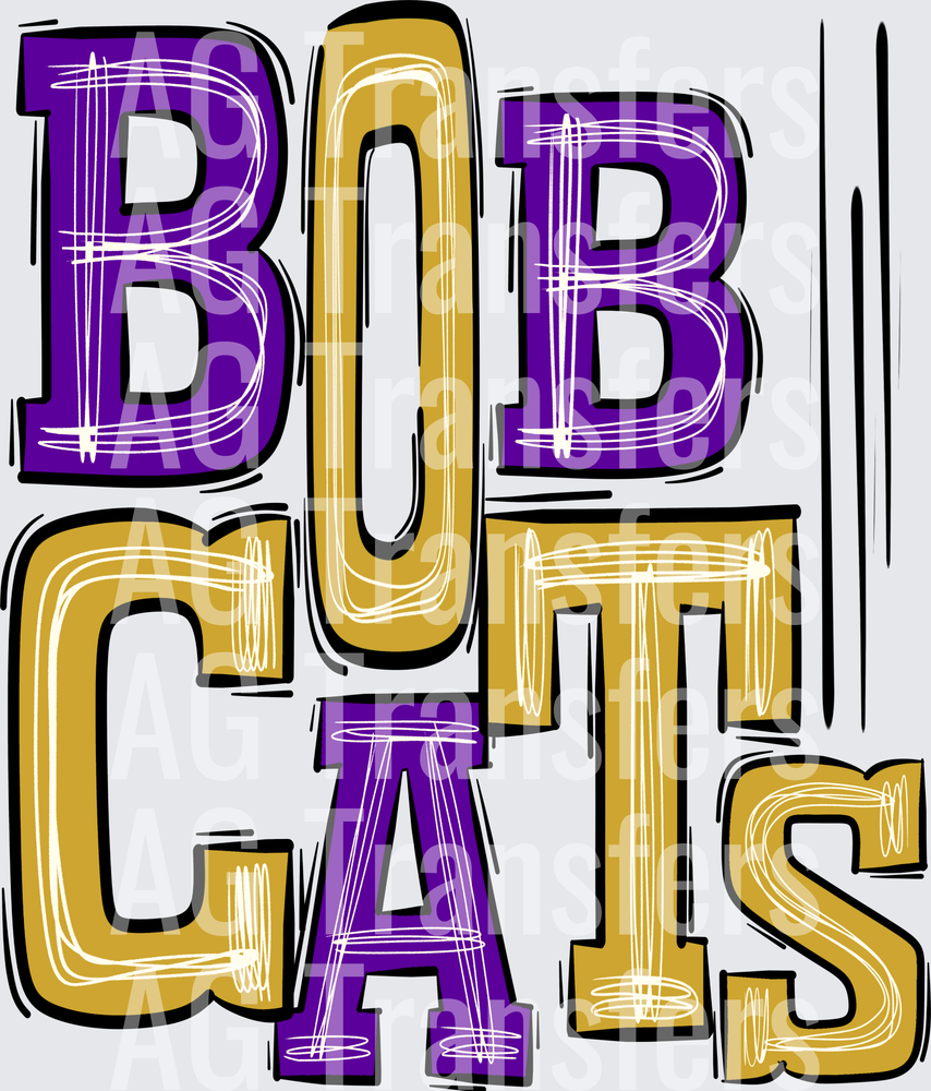 Bobcats Purple and Gold