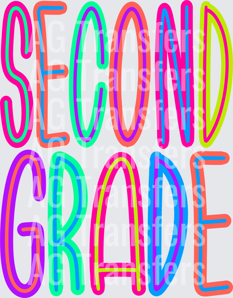Back to School Brights Second Grade