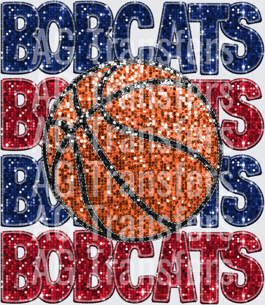 bobcats blue and red