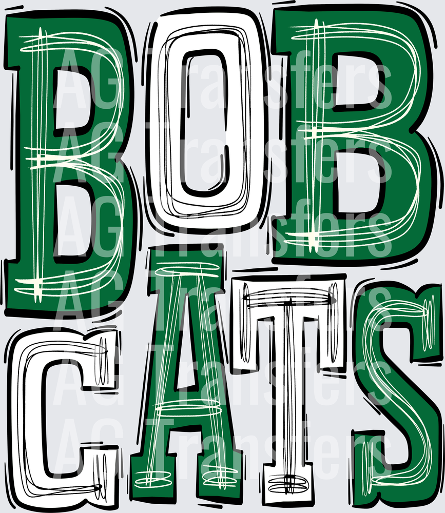 Bobcats-Forrest Green-White
