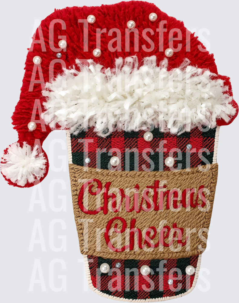 CHRISTMAS CHEER COFFEE FAUX YARN