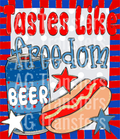 Tastes like freedom beer