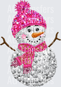 SNOWMAN PINK DIAMOND SEQUINS