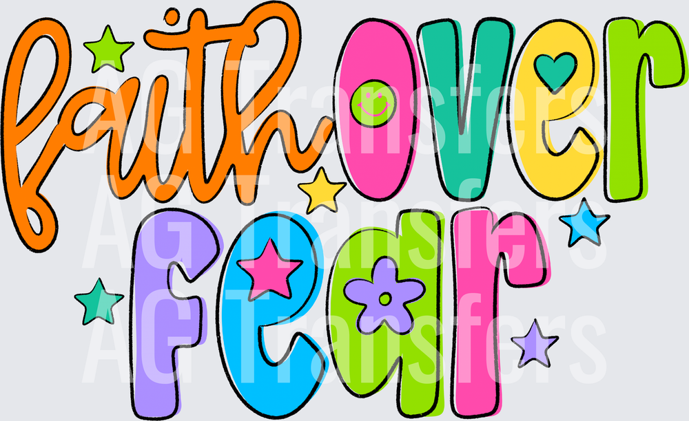 FAITH OVER FEAR DOODLE