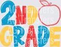 Back to School Apple Grade Level 2nd COLOR