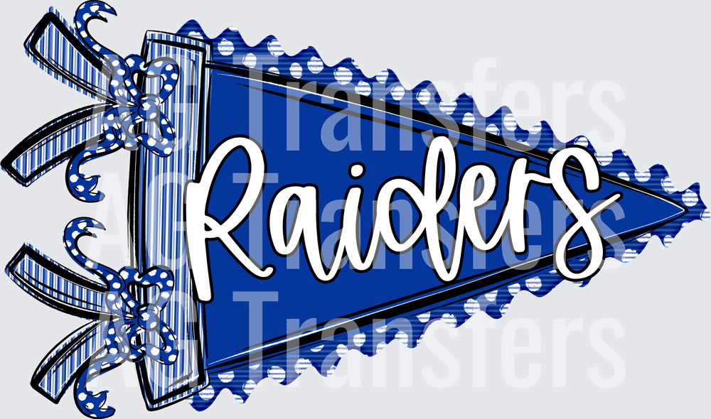 PREPSTER PENNANT TEAMS RAIDERS ROYAL