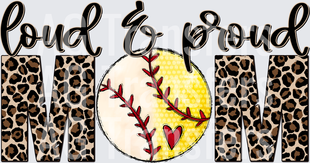 Loud and Proud Softball Baseball MIX