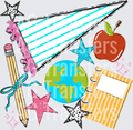 BACK TO SCHOOL NAME PENNANT BLANK