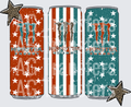 Patriotic monster cans
