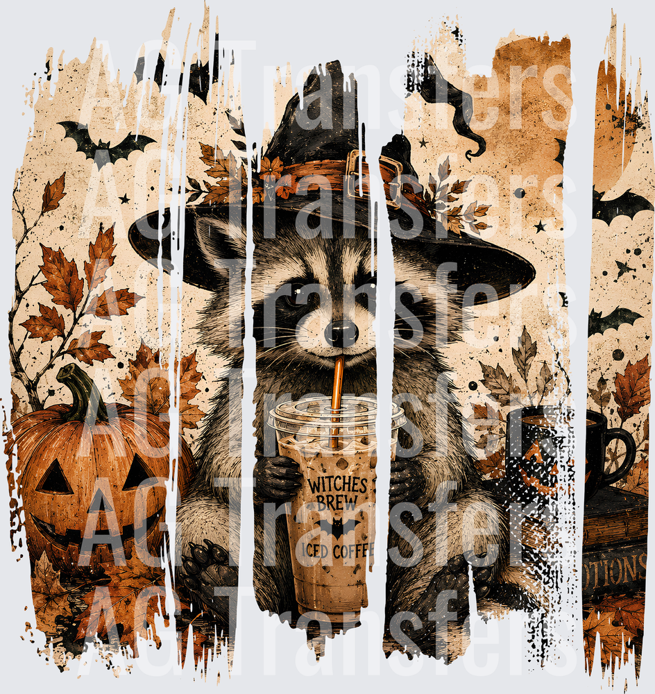 HALLOWEEN RACOON BRUSH