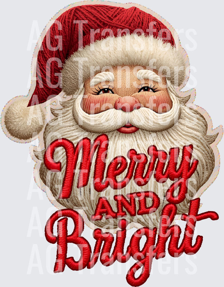 MERRY AND BRIGHT SANTA