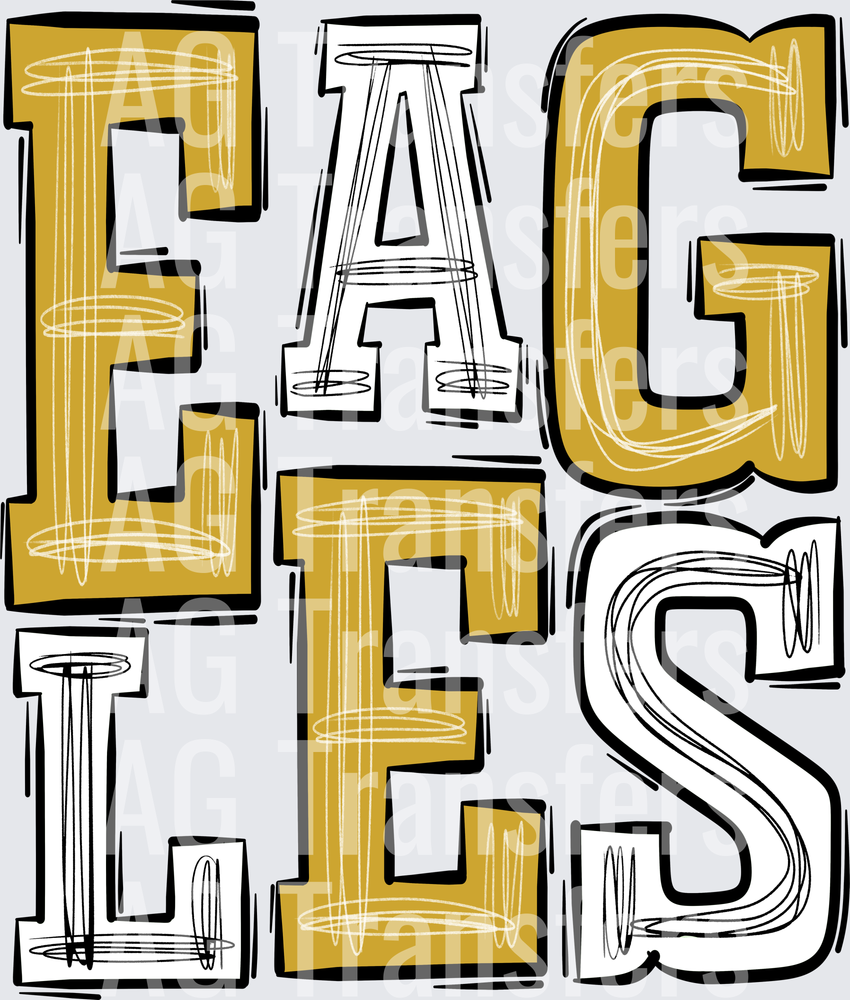 Eagles-Gold -White