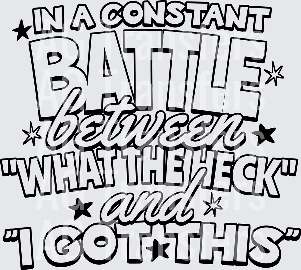 IN A CONSTANT BATTLE
