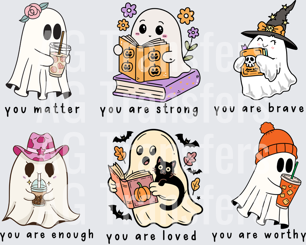 MOTIVATIONAL HALLOWEEN GHOSTS