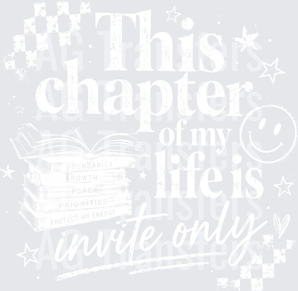 THIS CHAPTER LIFE INVITE ONLY white