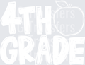 Back to School Apple Grade Level 4th