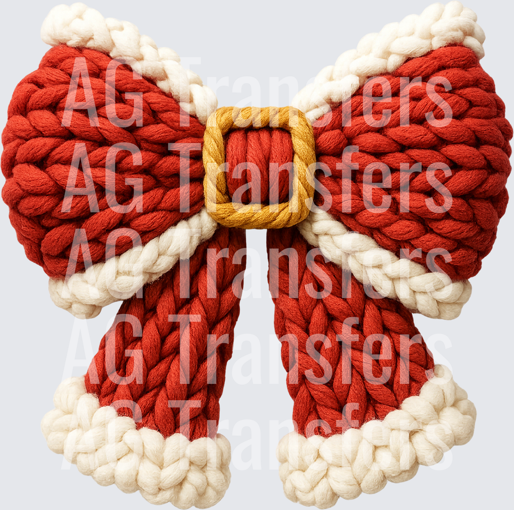 SANTA CHRISTMAS BOW