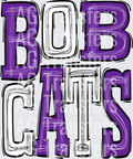 Bobcats -purple - white