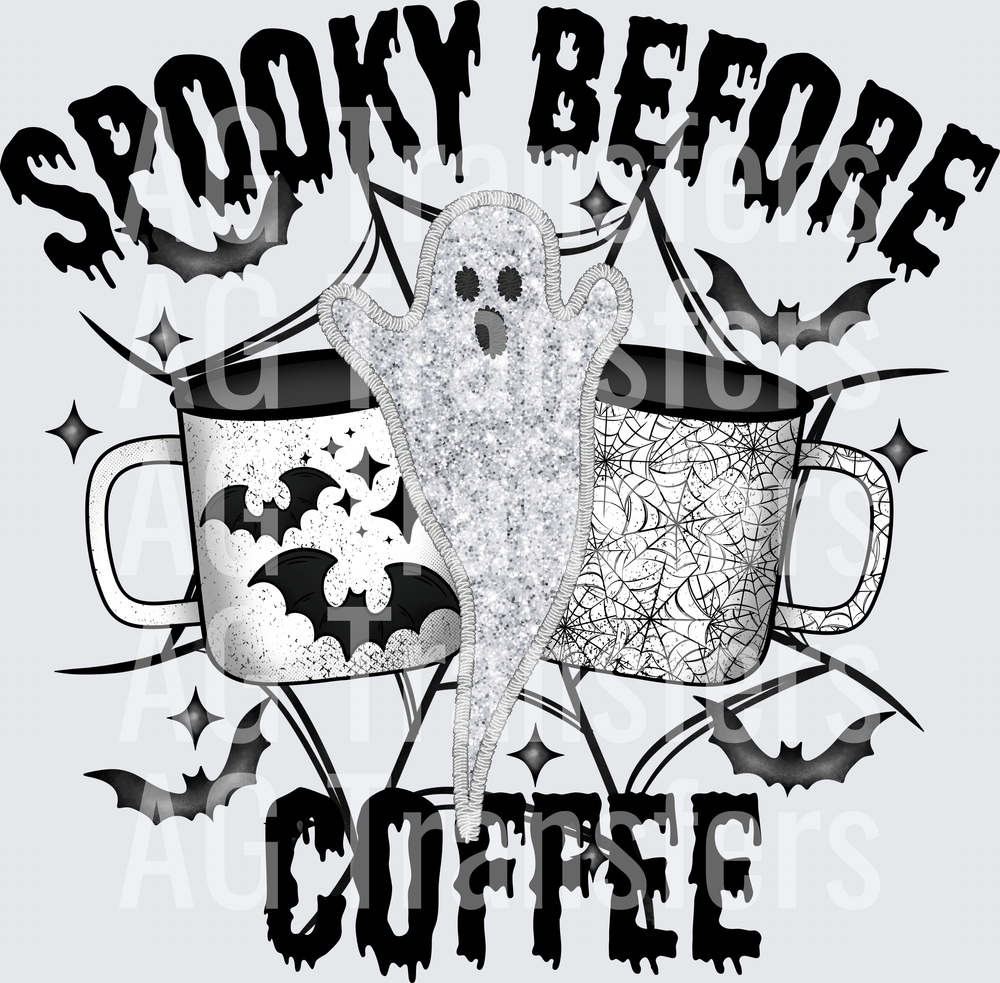 SPOOKY BEFORE COFFEE GLITTER