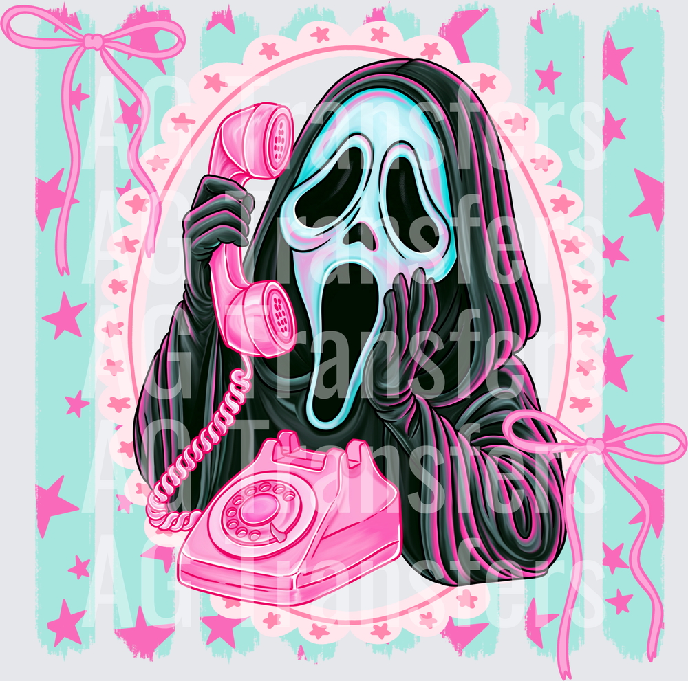 Preppy horror ghost face