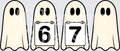 Six Seven Ghosts Shirt, Ghost 6 7 png