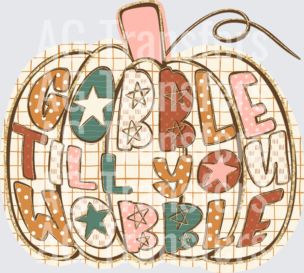 Gobble till you wobble with glitter