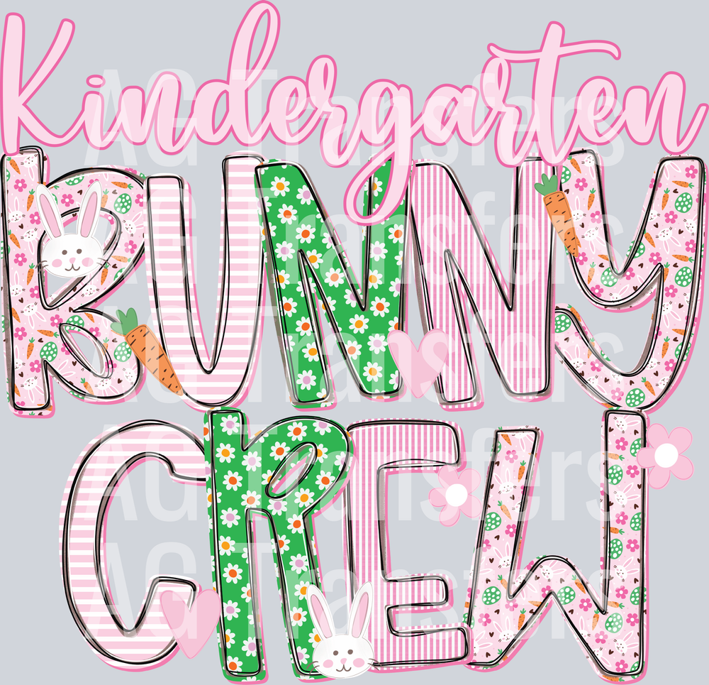Kindergarten Bunny CrewPNG