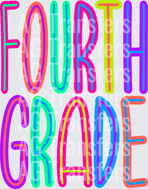 Back to School Brights FOURTH Grade