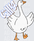 Silly goose blue