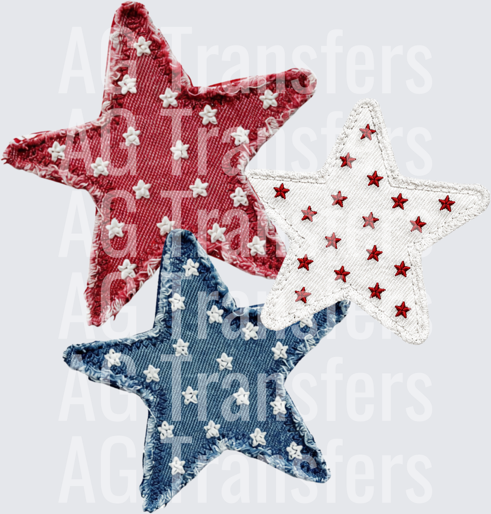 Faux patch stars
