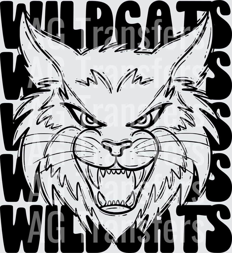 Stacked Mascots Wildcats