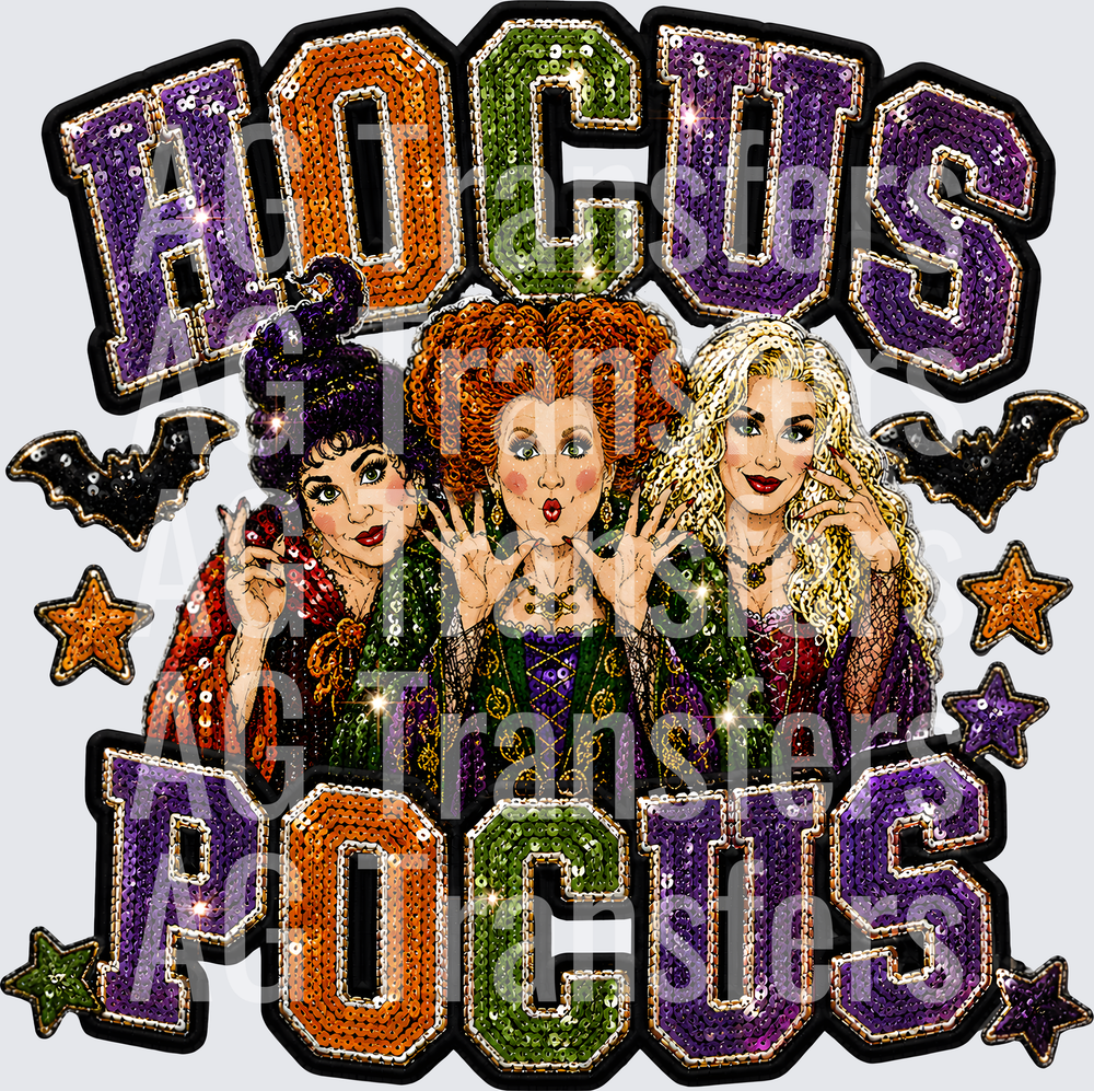 HOCUS POCUS FAUX SEQUIN