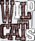 Wildcats Maroon White