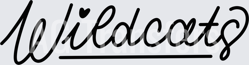 Hand Lettered Wildcats
