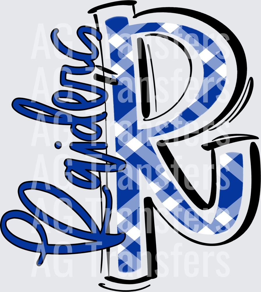 SPACED OUT R Raiders Royal Plaid