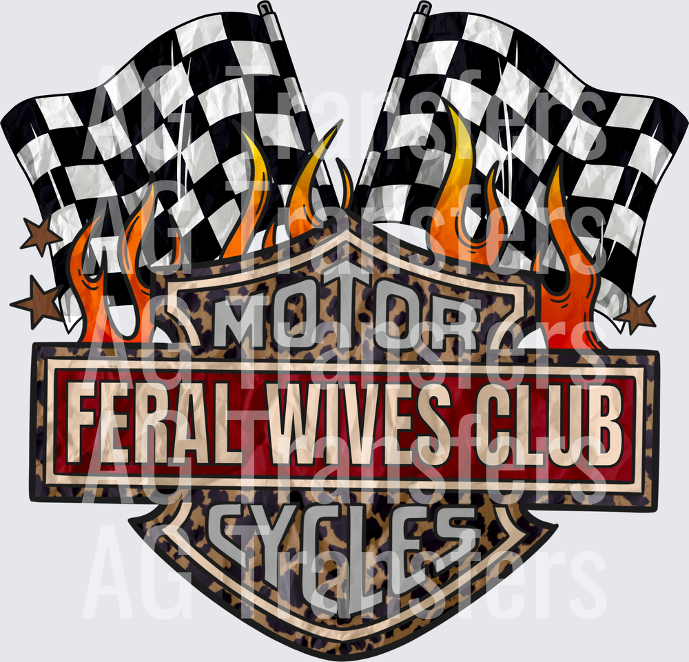 Feral wives club with flags