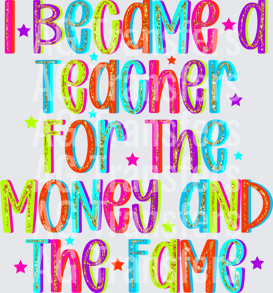 I BECAME A TEACHER