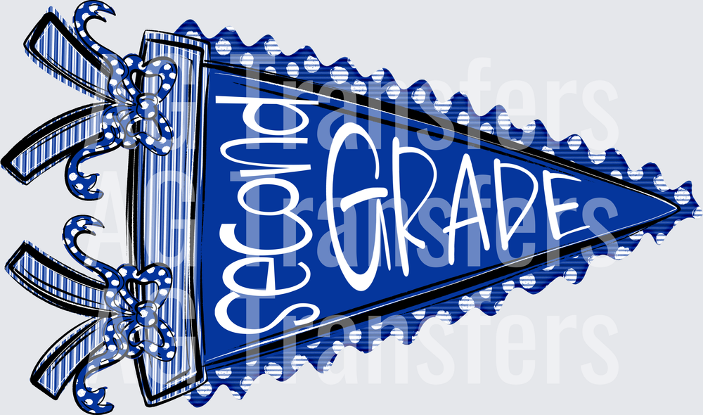 PREPSTER PENNANT 2ND GRADE ROYAL