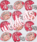 Pink Out Footballs and Helmets WILDCATS