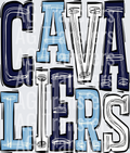 Cavaliers Navy blue - Carolina  blue - White