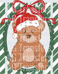 Bear frame green stripes
