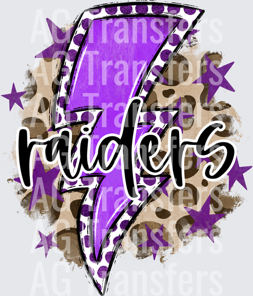 Bright Bolts RAIDERS PURPLE