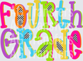 FOURTH GRADE COLORFUL CHECKERED