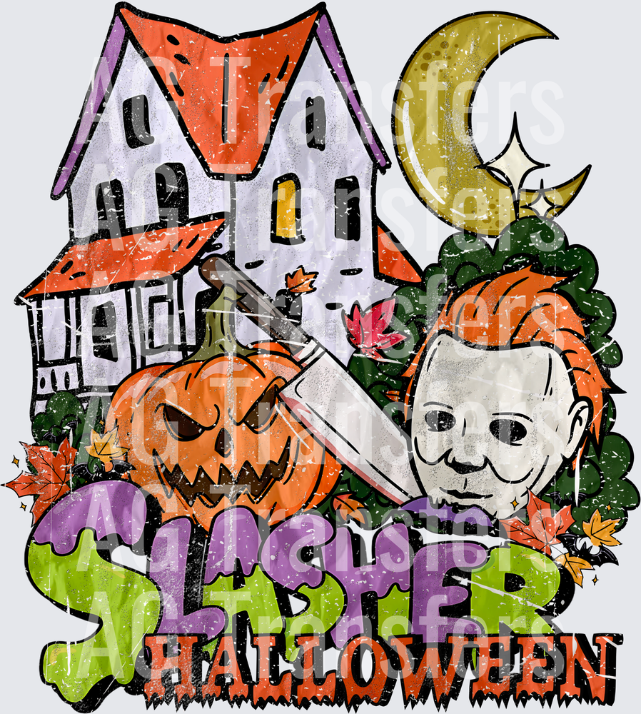 Slasher Halloween distressed paper