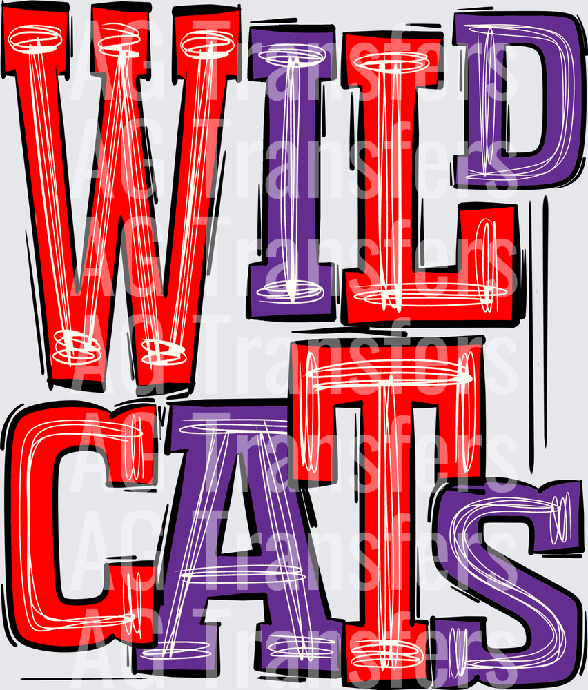 Wildcats Purple Red