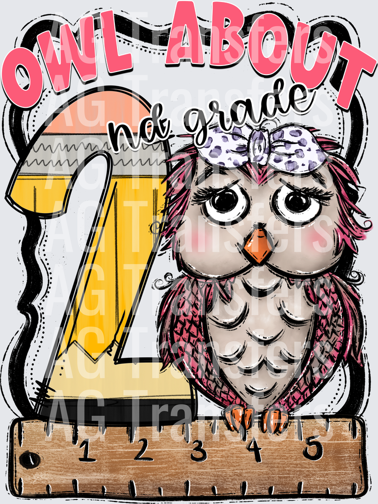 Owl About PINK SECOND GRADE